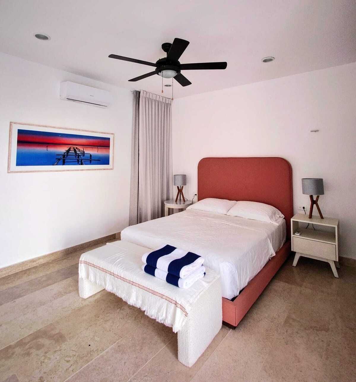 EN RENTA DEPARTAMENTO EN PRIMERA FILA DE PLAYA EN TELCHAC PUERTO